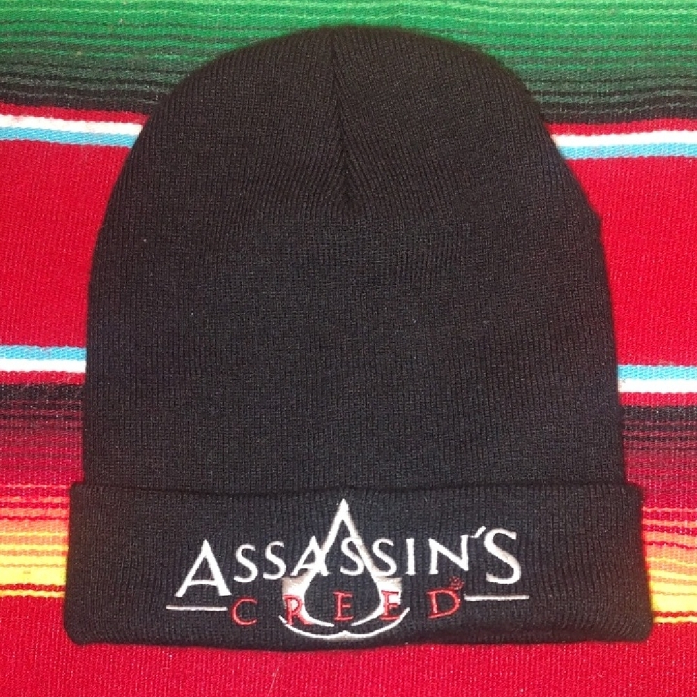 2017 Ubisoft Entertainment Assassin's Creed Embroidered Cuffed Black Beanie OS